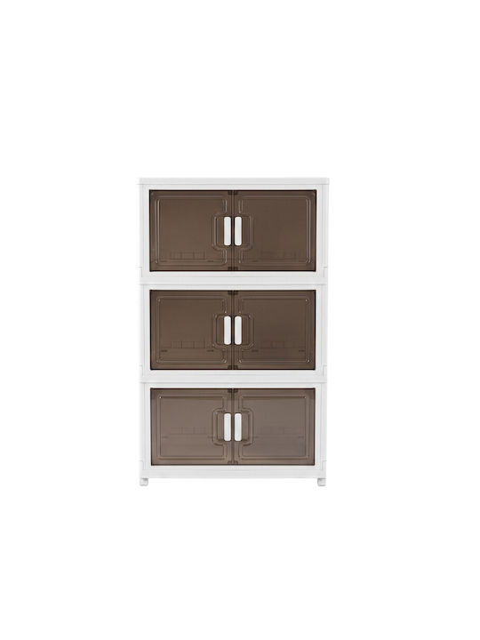 Plastic Office Cabinet in Beige Colour 70x41x115cm