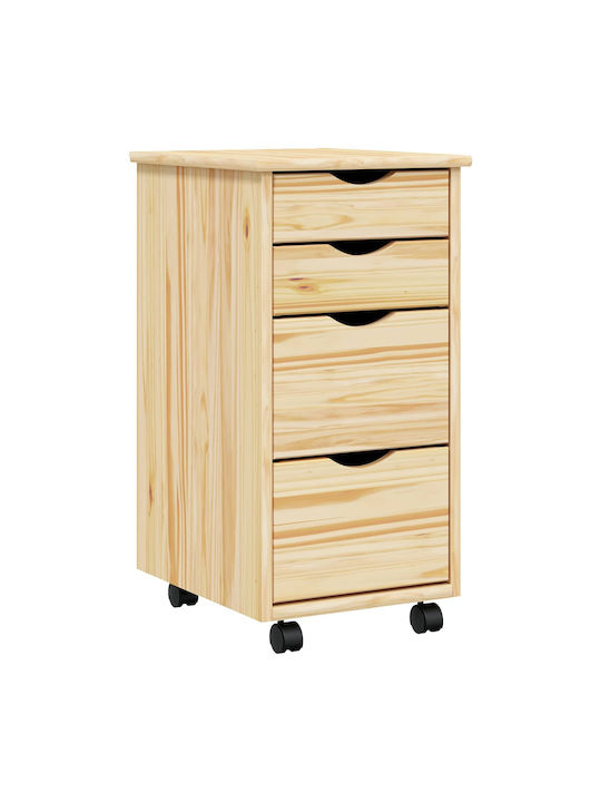 Чекмеджета Офис Διαφανής Βερνίκι 34x39x65.5см
