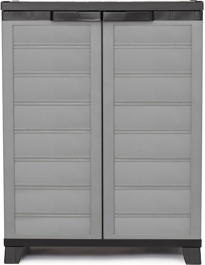 Shoe Cabinet Plastic with 2 Shelves 70x44x91cm