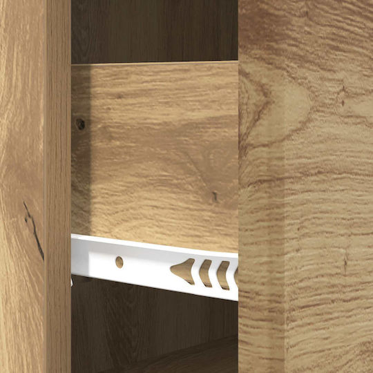 Bedroom Chest of Drawers Wood & Metal 66x34.5x90cm