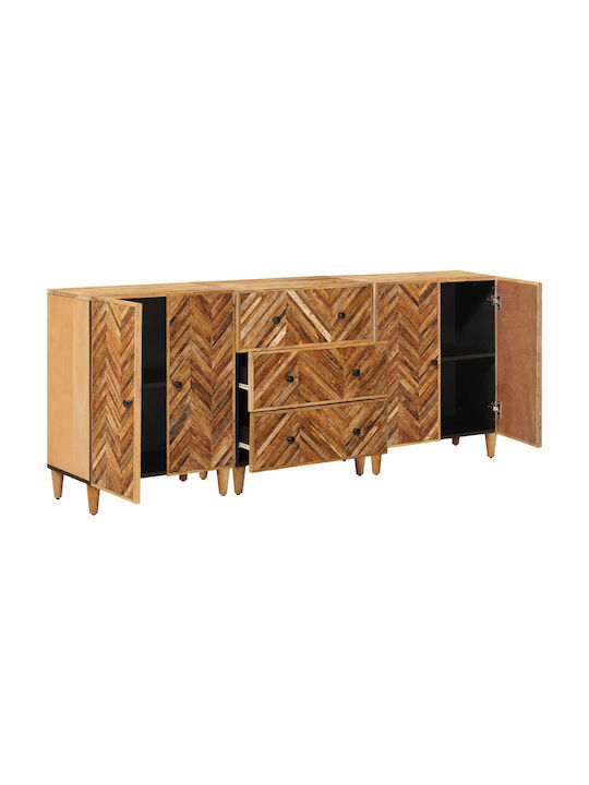 vidaXL Kommode Schlafzimmer Holz mit 7 Schubladen Braune 75x33.5x60cm