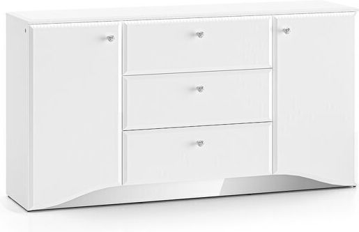 Συρταριέρα Креватокамарас Дървена Romlevo 101 Glossy White, White 160x40x84бр