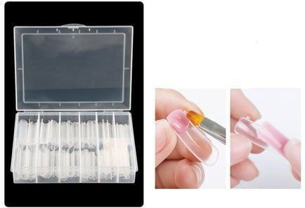 Lady Victory Plastic Tips Νυχιών σε Λευκό Χρώμα 10τμχ