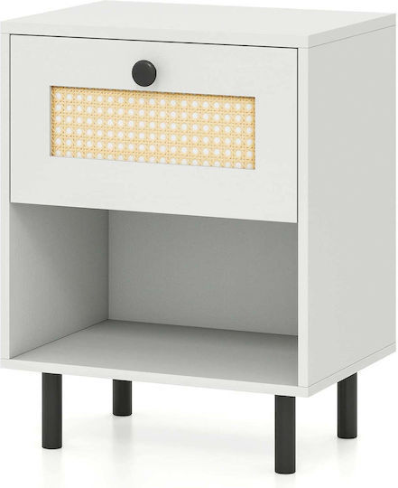 Ξύλινο Λευκό 40x30x52cm HU11186WH-1