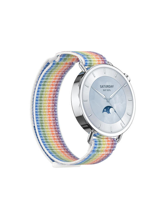 Λουράκι Xiaomi Watch S4 41mm Quick Release Two Section Braided Nylon Loop Magic Tape Colorful