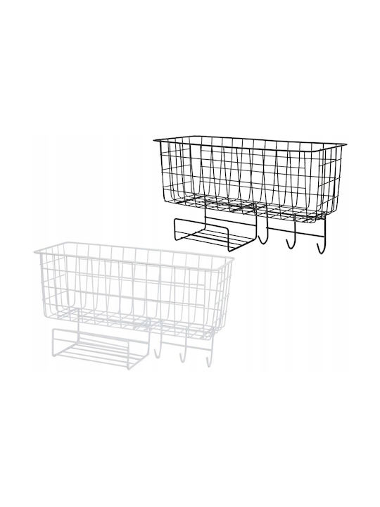 Wall Metal Shelf 38x15x21cm Black