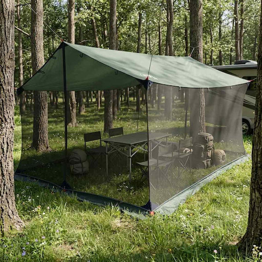 vidaXL Camping Tent Green 340x260x220 cm