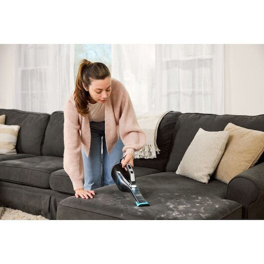 Black & Decker Wiederaufladbarer Handstaubsauger 12V Silber