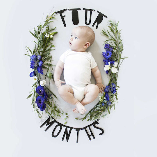 A Little Lovely Company Kids Decorative Garland Black made of Fabric Don't Forget to Dream