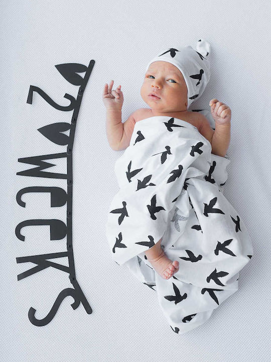 A Little Lovely Company Kids Decorative Garland Black made of Fabric Don't Forget to Dream