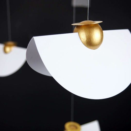 Flensted Mobiles Детско Декоративно Мобиле за Стая Бял Circular Angels 37x50см
