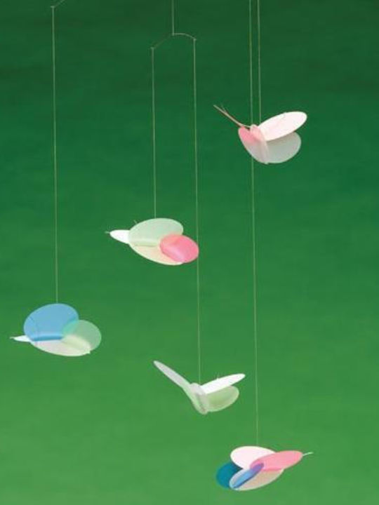 Flensted Mobiles Kinder Dekoratives Zimmermobil Tiere Schmetterlinge 45x68cm