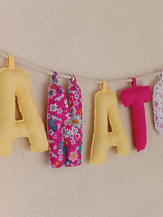 Magnolia Handmade Kinder Dekoratives Banner aus Stoff