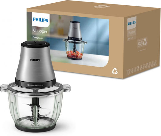 Philips 3000 Series Πολυκόπτης Multi 500W με Δοχείο 2lt Inox