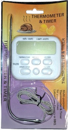 Homestyle Electronical Cooking Thermometer with Probe -50°C / +300°C