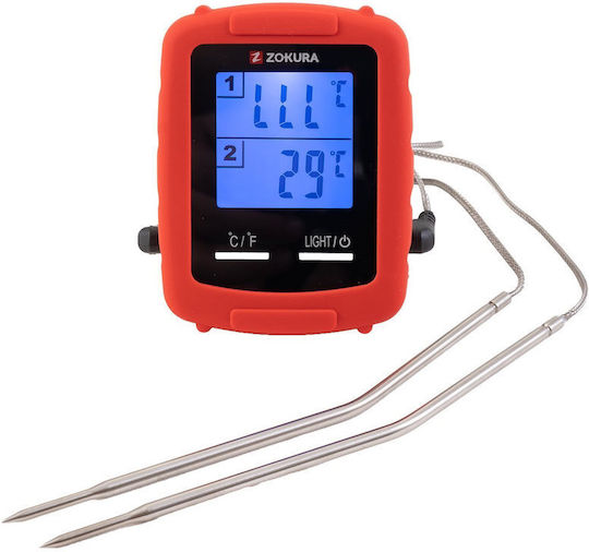 Zokura Kabellos Digital Thermometer Backofen mit Nadel +20°C / +20°C