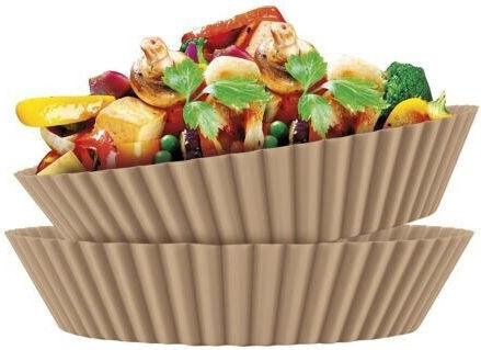 20 Non-Stick Baking Papers for Air Fryer 20x20cm 25 Pieces
