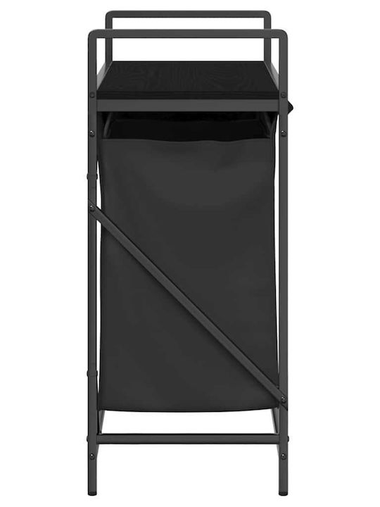 vidaXL Laundry Basket Fabric Black