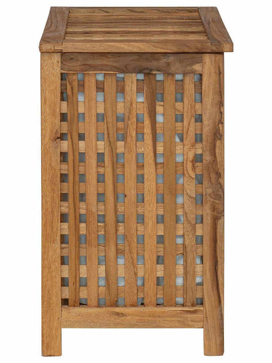 vidaXL vidaXL Wooden Laundry Basket Set with Cap 50x35x60cm Brown