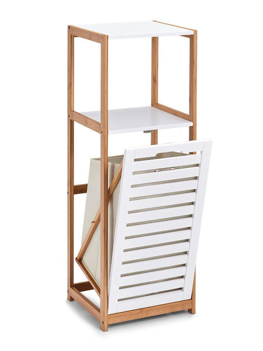 Zeller Σετ Καλάθια Απλύτων Bamboo 38lt 36x33x98cm Λευκό