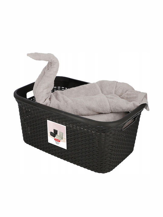 Curver Καλάθι Απλύτων Πλαστικό 45lt 45x38x27cm Καφέ