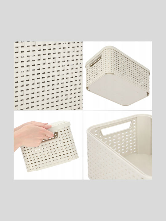 Box Lid Style S 29.1x19.8x14.2cm In Cream Color