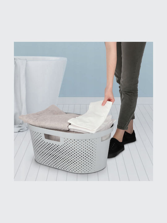 Curver Infinity Καλάθι Απλύτων Πλαστικό 40lt 59x38x27cm Γκρι