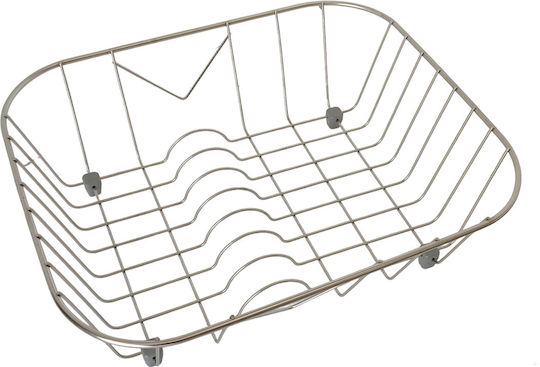 Sanitec Νο 13 Στραγγιστήρι Γούρνας Inox Ασημί 37x33x12cm