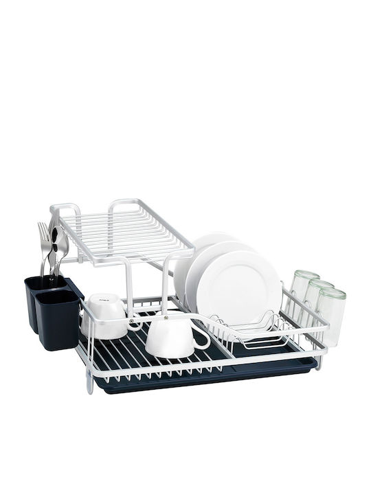 Luigi Ferrero FR-5535AL-B Geschirrabtropfer Metallisch Silber 55.5x35.2x27.3cm
