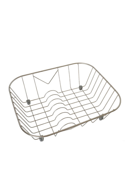 Sanitec No 9 Στραγγιστήρι Γούρνας Inox Ασημί 32x40cm