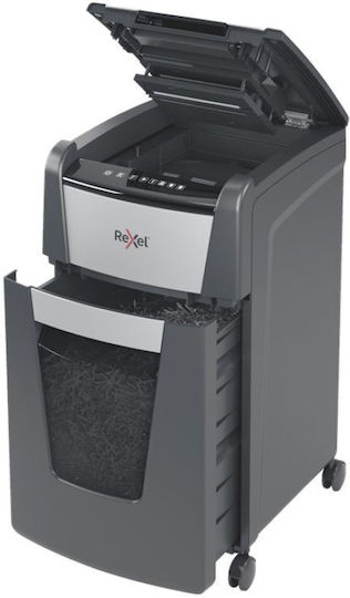 Rexel Document and CD Shredder Optimum Autofeed+ 225x Cross Cut 225 Sheets with 60lt Bin