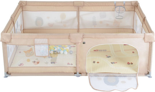 Moni Gamezone Babypark mit Matratze Beiges 180x200cm