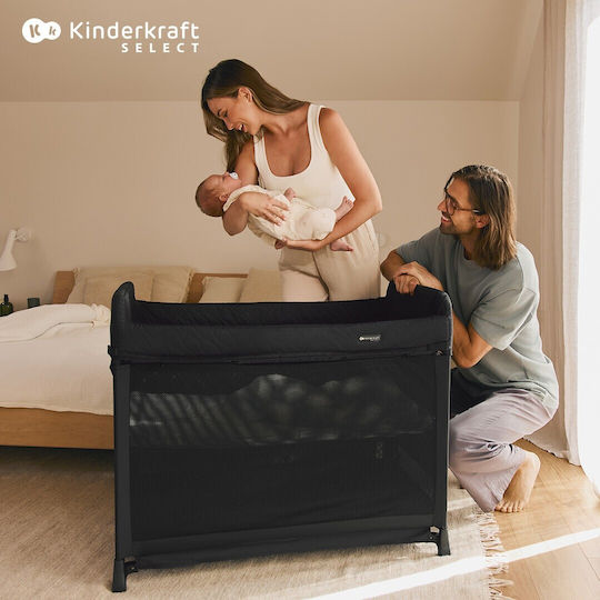 Kinderkraft Moon Dream Loc de joacă cu Saltea Negru