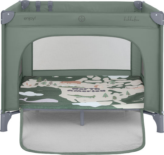 Kikka Boo Enjoy Park with Mattress Green 100x100cm