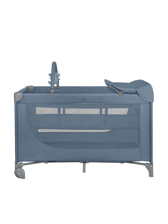 Kikka Boo So Gifted Plus Playpen 2 Levels With Changing Table & Mattress Blue 65x125cm