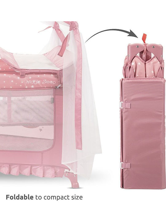 Lorelli Magic Sleep Παρκοκρέβατο 2 Επιπέδων με Στρώμα Μπλε