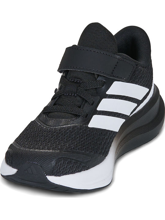 Runfalcon Kids Sports Shoes Running with Hoop & Loop Closure Black