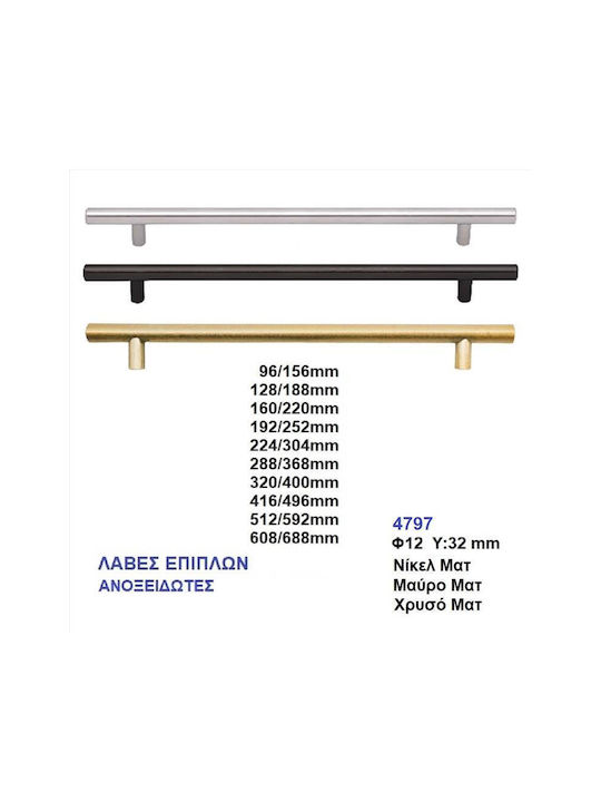 Import Hellas Λαβή Επίπλου από Μέταλλο Χρυσό Ματ Φ32mm 4797 Import Hellas Λαβή Επίπλου από Μέταλλο Χρυσό Ματ Φ32mm 4797
