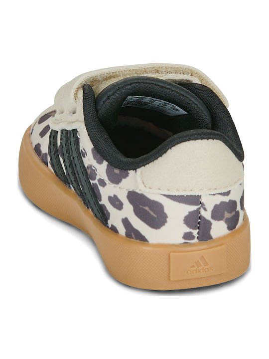 Vl Court 3.0 Cf Kids Sneakers with Hoop & Loop Closure Brown