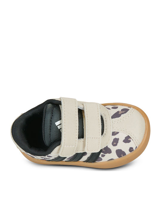 Vl Court 3.0 Cf Kids Sneakers with Hoop & Loop Closure Brown