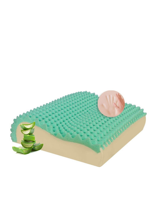 Amve 13592 Aloe Vera Aloe Vera Μαξιλάρι Ύπνου Memory Foam Ανατομικό 41x55x10cm