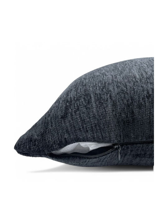 To megalo pazari Decorative Pillow Case Black 40x40cm