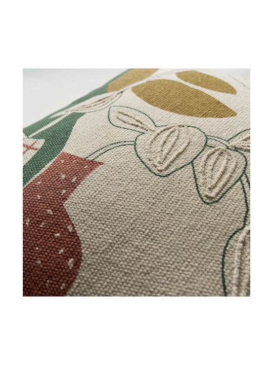 Gofis Home Decorative Pillow Case Calli Made of 100% Cotton Cotton 45x45cm
