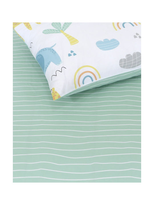 Kocoon Set Single Sheets with Elastic Band Cotton White 100x200cm 3pcs