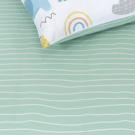 Kocoon Set Single Sheets with Elastic Band Cotton White 100x200cm 3pcs