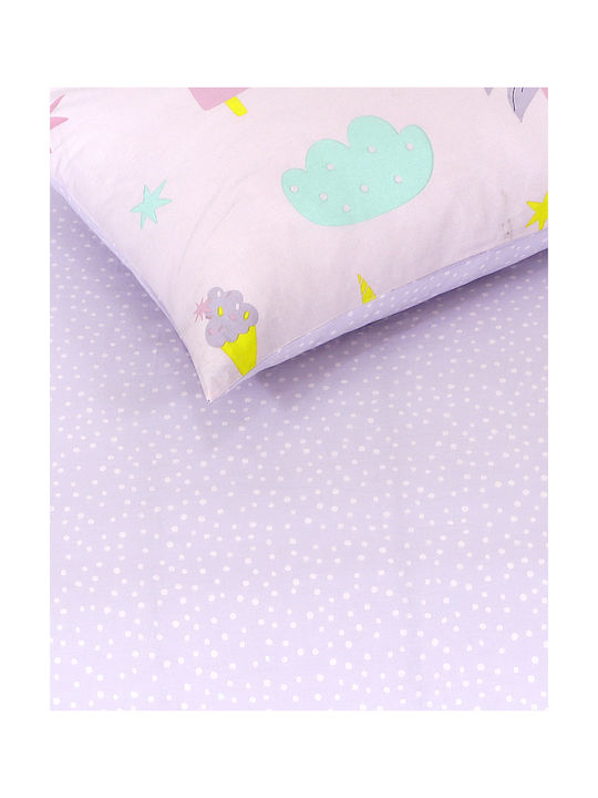 Kocoon Single Cotton Sheet Set Pink 160x260cm 3pcs