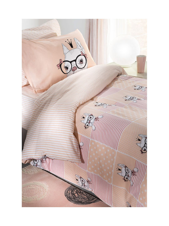 Saint Clair Sheet Set Single Cotton Rosie Rosie Pinky 160x260cm 3pcs