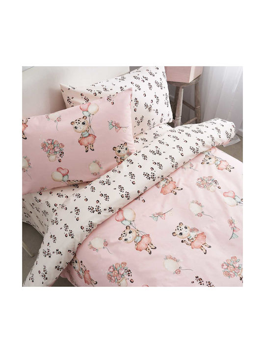 Vesta Home Single Cotton Sheet Leopard Leopard 170x260cm