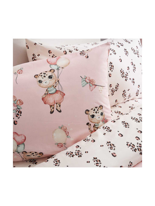 Vesta Home Single Cotton Sheet Leopard Leopard 170x260cm