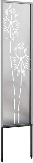 vidaXL Silver Garden Decoration made of Stainless Steel 32x1.7x140cm